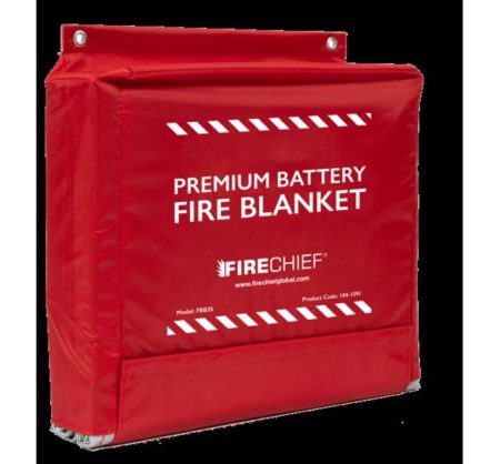 Battery fire blanket