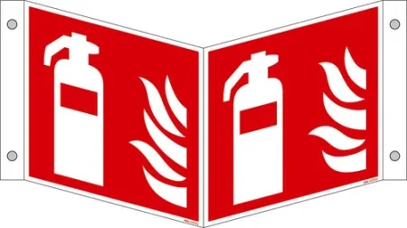 3D Self-Adhesive Fire Extinguisher Sign