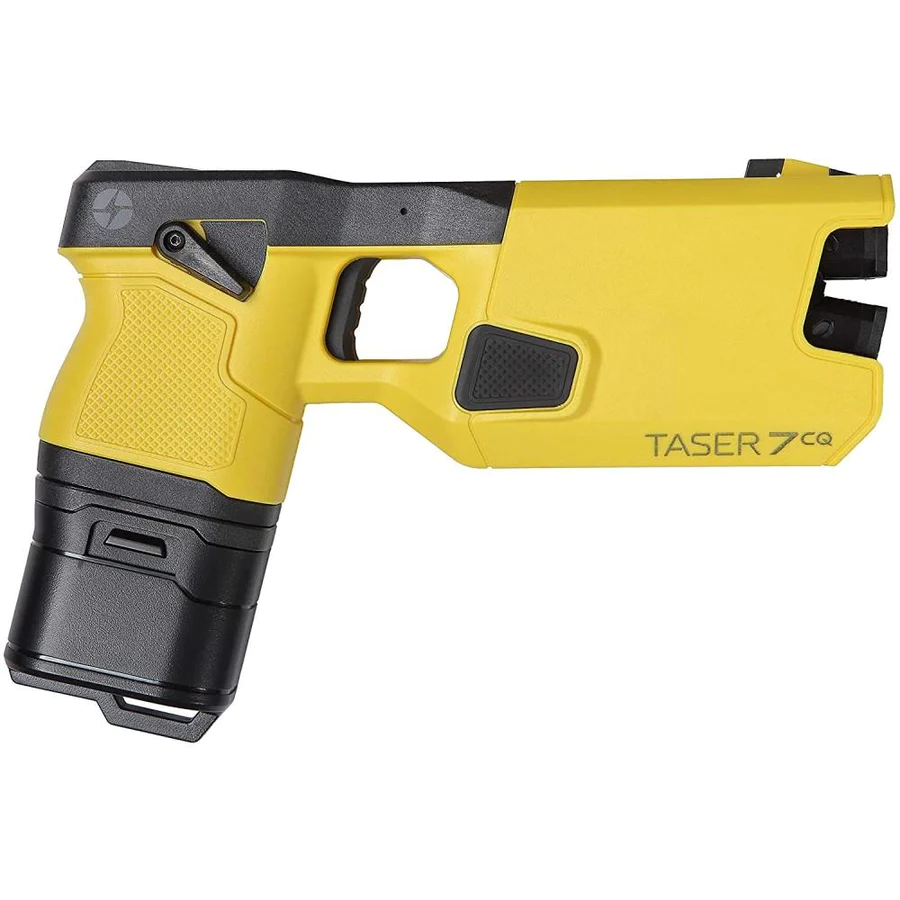 Home defense shooting stun gun with laser
